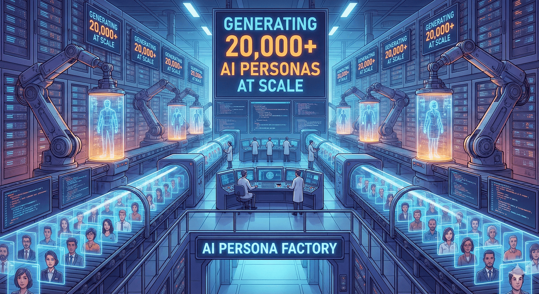 Building an AI Factory: Generating 20,000 AI Personas at Scale