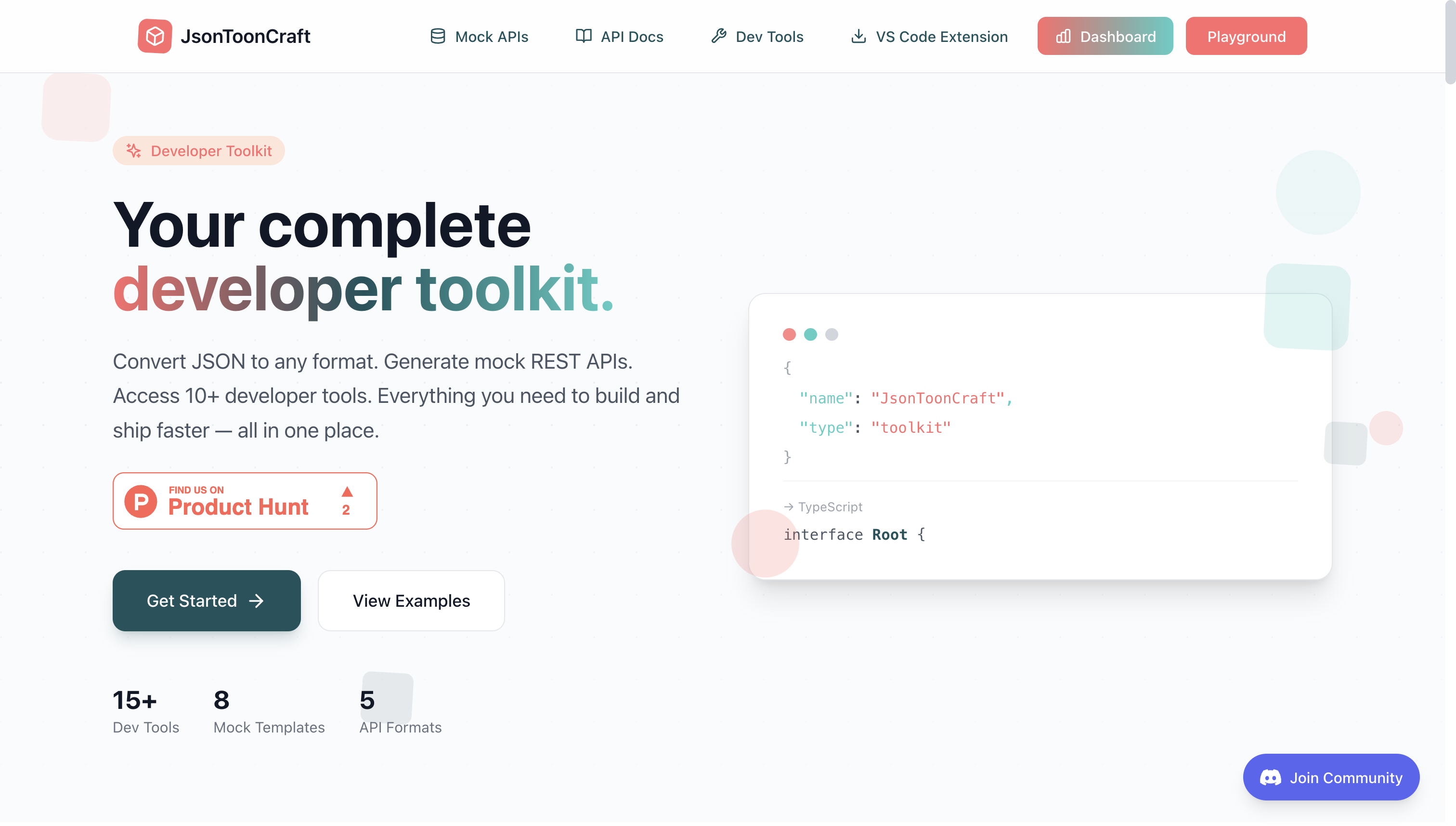 JsonToonCraft - 10+ Free Developer Tools