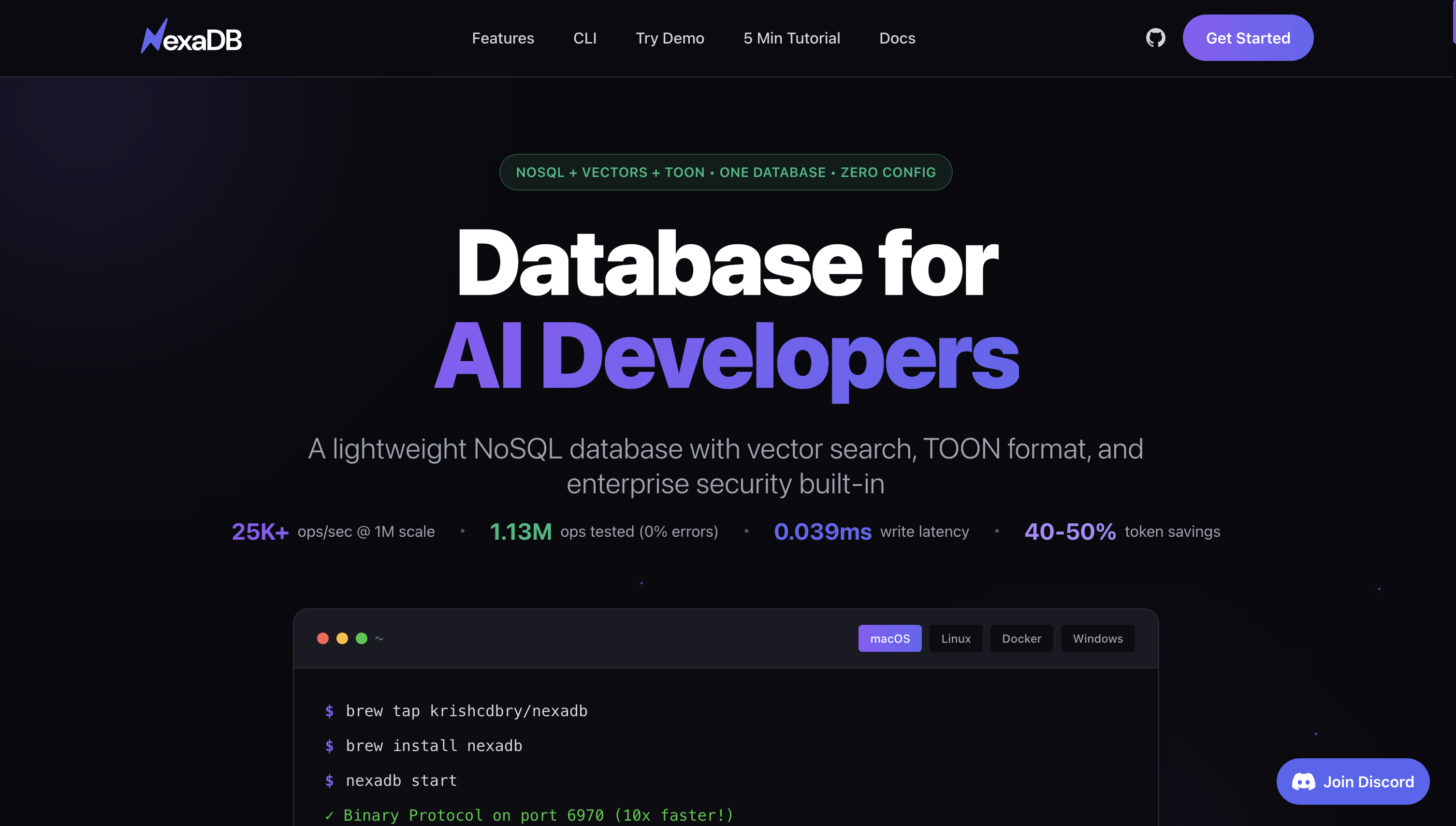 NexaDB - NoSQL Database with Vector Search